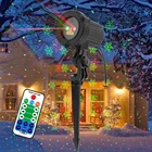Рождественский лазерный проектор ALIEN с красными зелеными снежинками и звездами, водонепроницаемый уличный светильник для сада, праздника, вечеринки, освещение для демонстрации рождественской елки