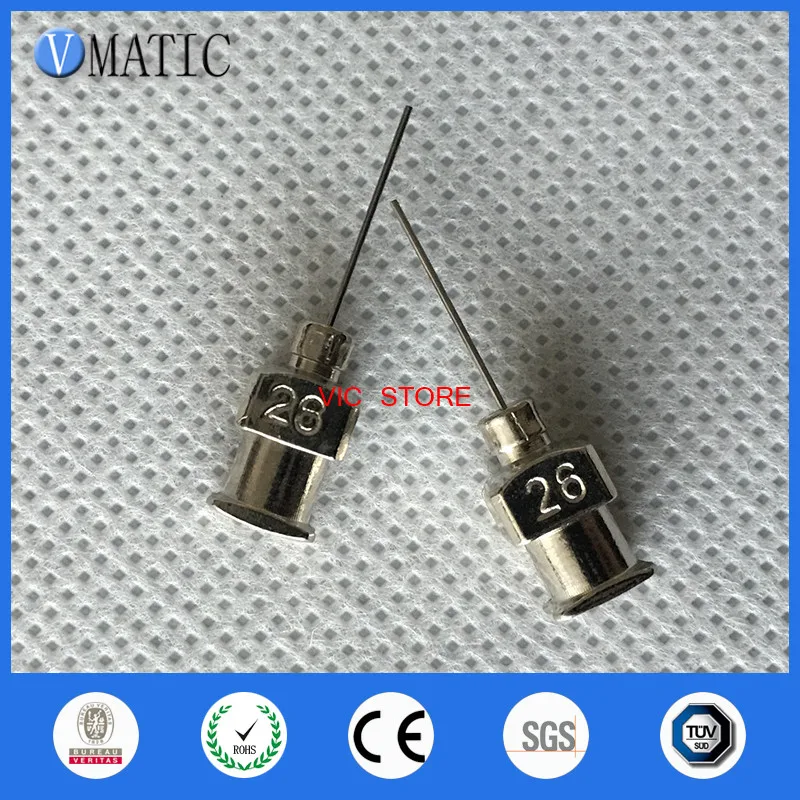 Free Shipping 1/2 Inch Tip Length 26G All Metal Tips Blunt Stainless Steel 12Pcs Glue Dispensing Needles Syringe Needle | Обустройство