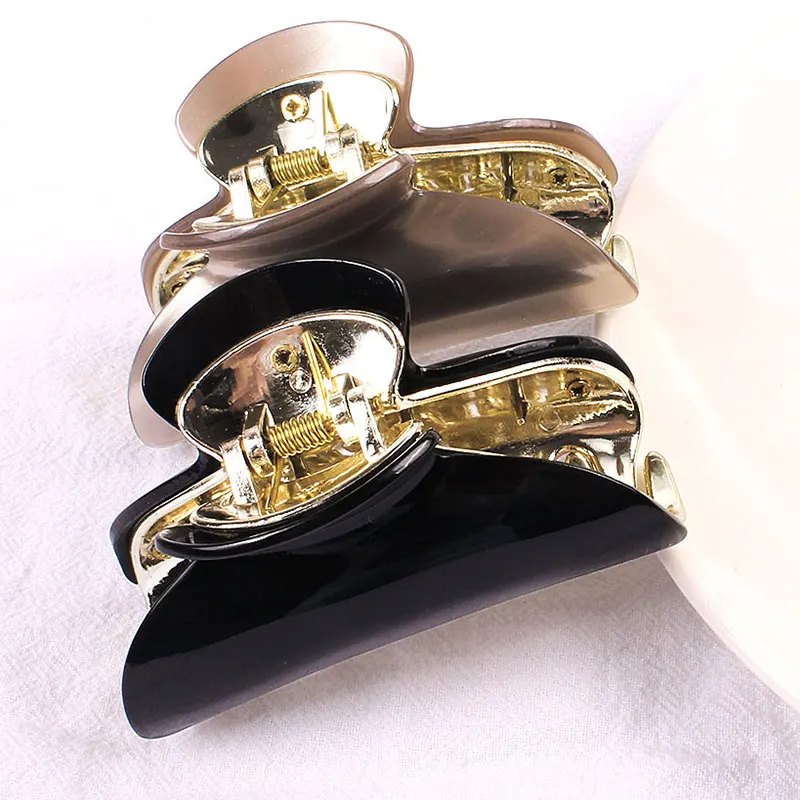 

Новые блестящие заколки для волос в виде крабов для женщин и девушек, большие заколки для волос, аксессуары для мытья лица, косметика из акри...