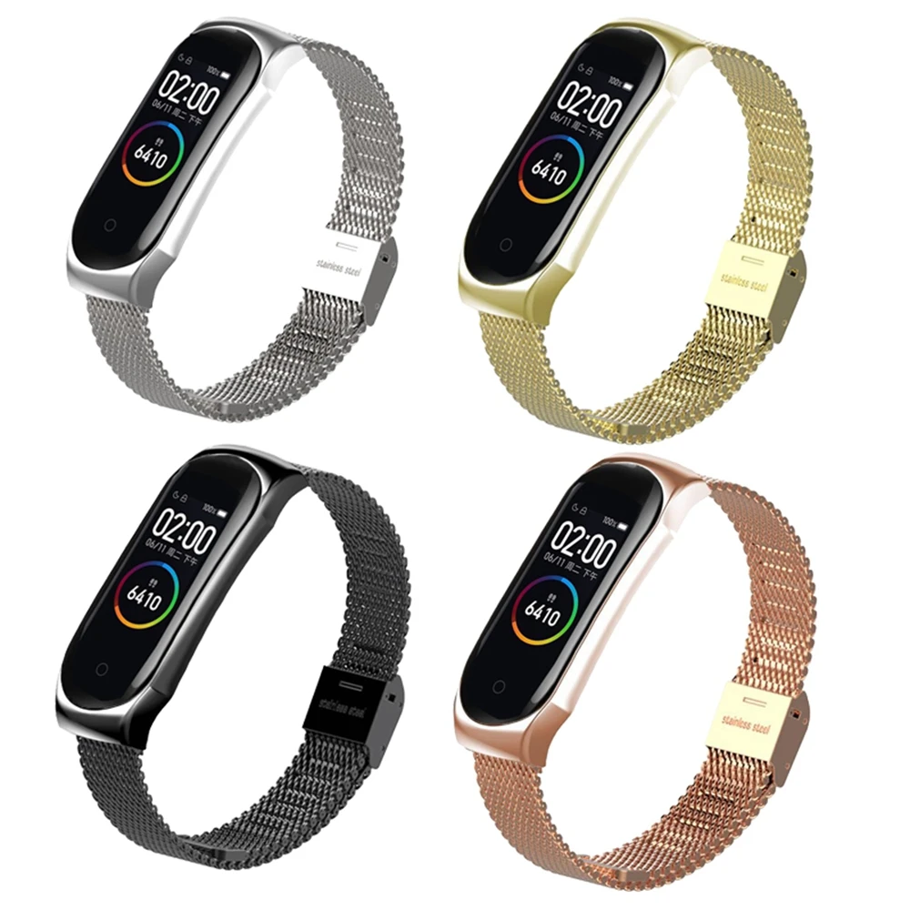 Для Xiaomi mi Band 3 3/4 ремешок Безвинтовой из нержавеющей стали быстрый выпуск