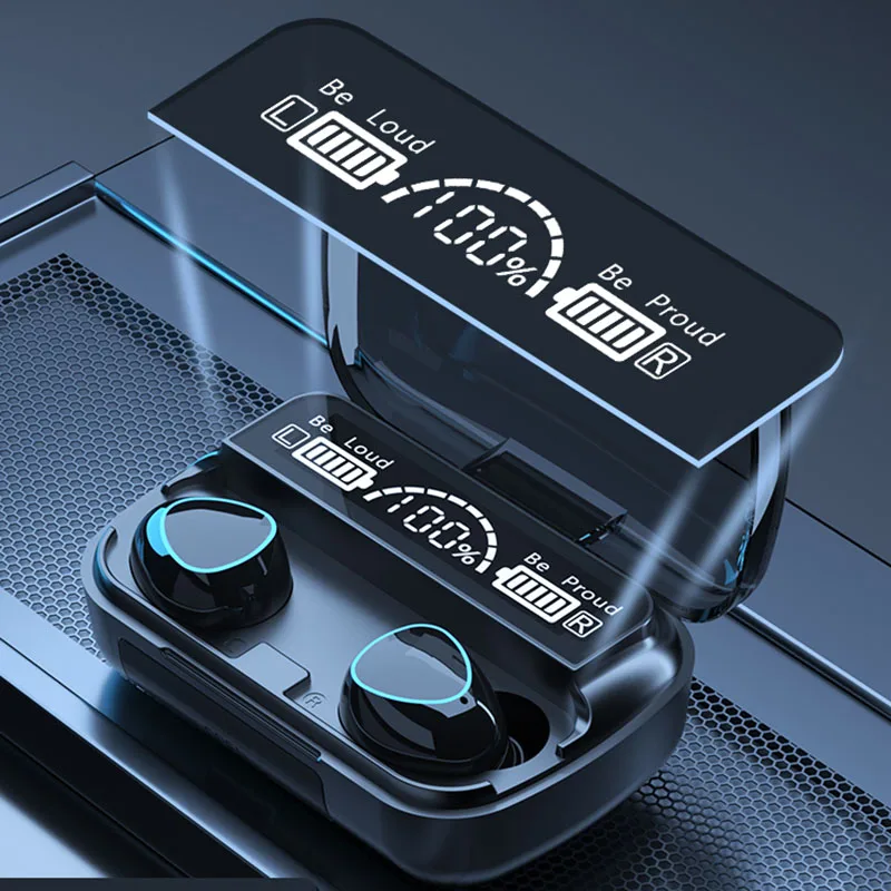 Fones de Ouvido com Controle de Toque Microfone sem Fio Fones de Alta Heasets para Redmi Bluetooth Fidelidade Mini In-ear Esporte Lotus Tws