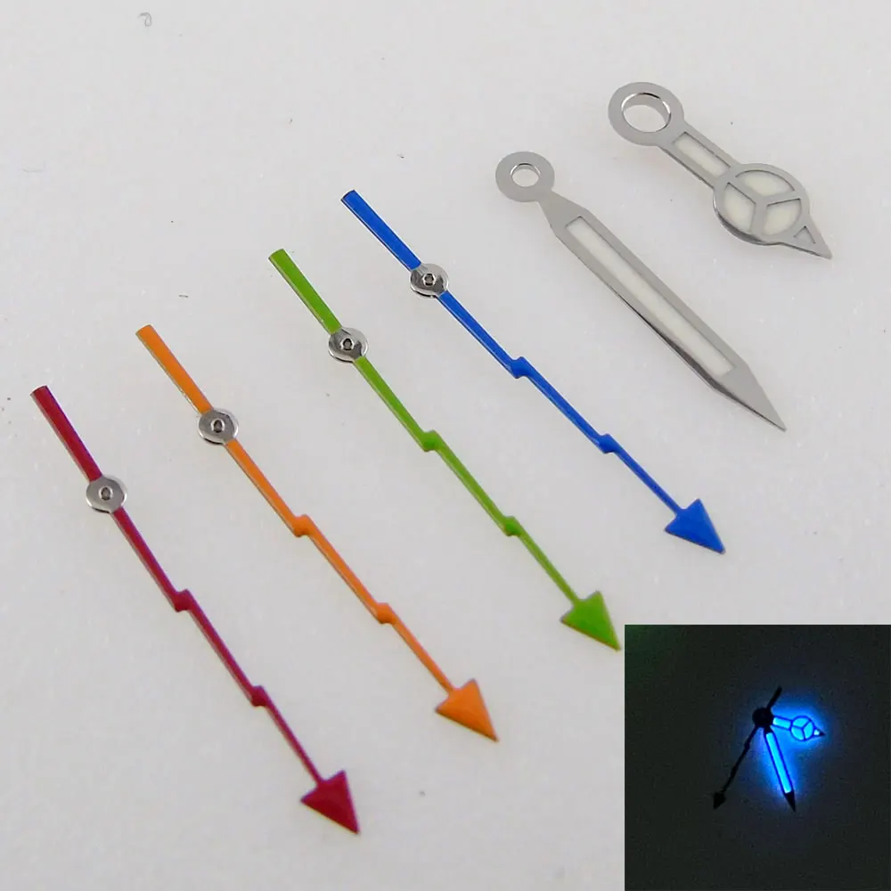 

Steel New Automatic Blue Luminous Watch Hand Flash Second Needle fit NH35A NH36A MIYOTA 8215 MINGZHU 2813