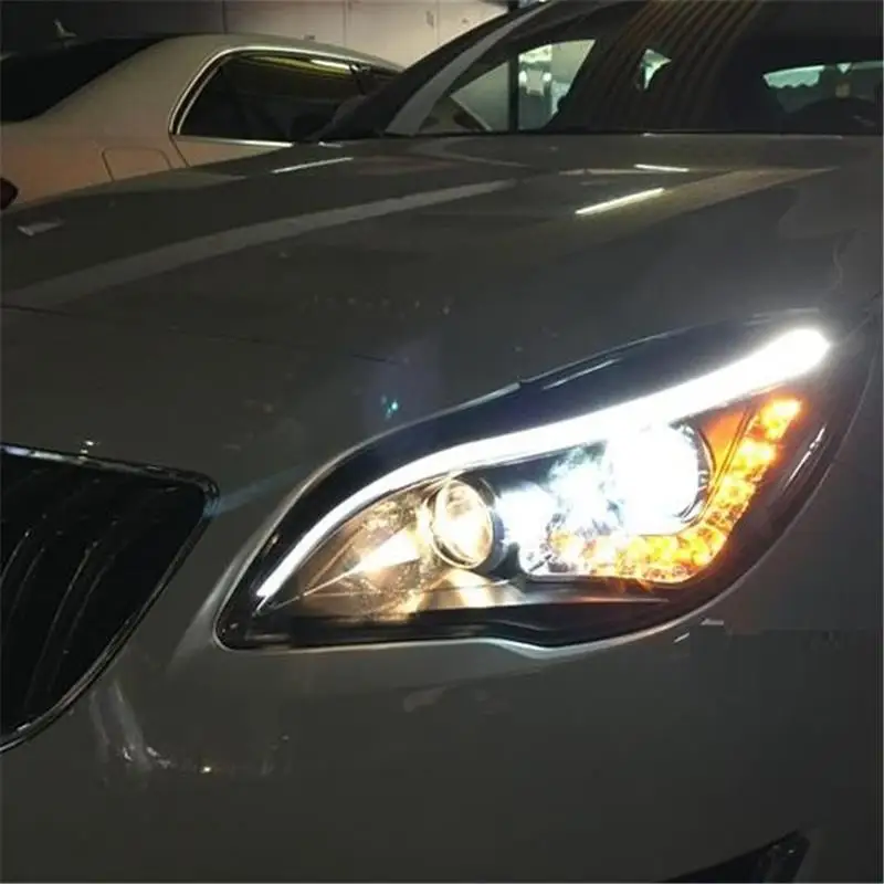 Наружные Drl дневные Neblineros Luces Para Авто Стайлинг светодиодные ходовые Автомобильные фары передние противотуманные фары 13 для Buick Regal