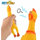 Забавная желтая кричащая курица сжимающая звуковая игрушка для домашних животных собака щенок кошка игрушка поставки декомпрессионные игрушки для детей взрослые подарки