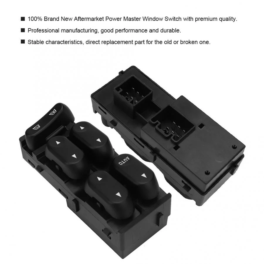 Front Left Power Window Master Control Switch Fit for Ford F-150 2L3Z-14529-BAA SW7154 2L3Z14529BAA Black ABS | Автомобили и