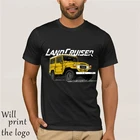 Футболка Toyota FJ40 Land Cruiser, винтажная Мужская футболка с большим автомобилем, уличная одежда, горячая Распродажа