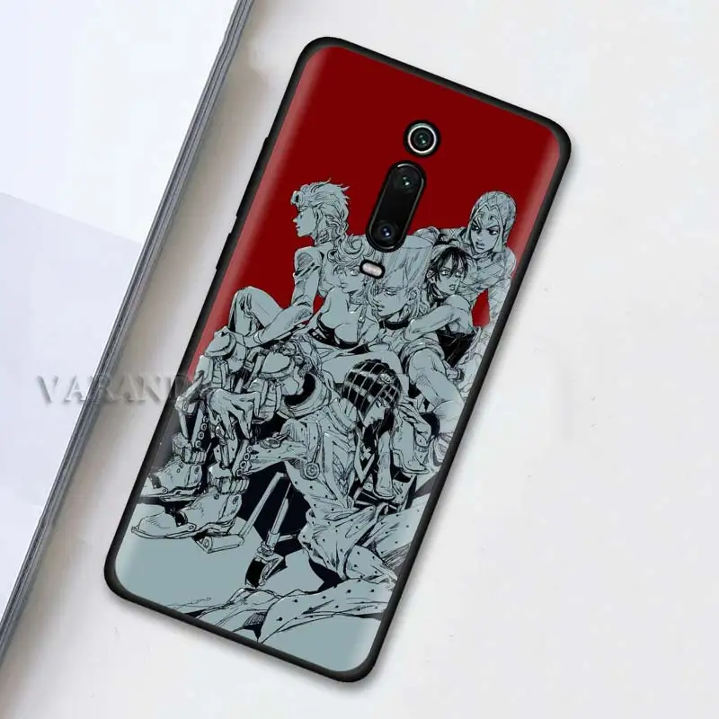 

JoJo Jo's Bizarre Adventure Case for Xiaomi Redmi Note 9S 8 8T 9 9i 7 K20 Pro 9C 9A 8A 7A Soft Black Silicone Phone Covers Capa