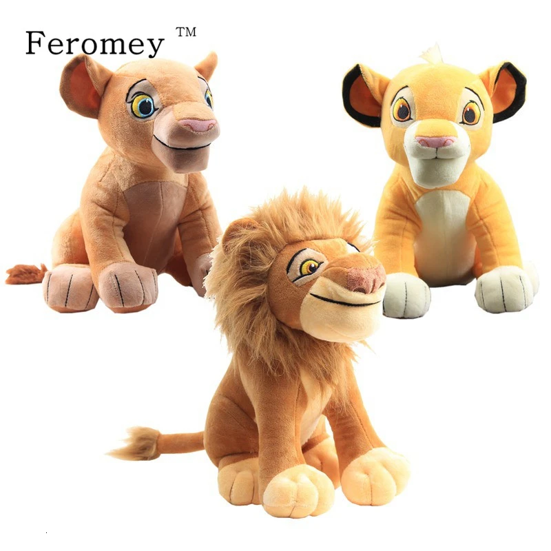 Мультяшная плюшевая кукла из мультфильма Король Лев Disney Simba Mufasa Nala мягкие