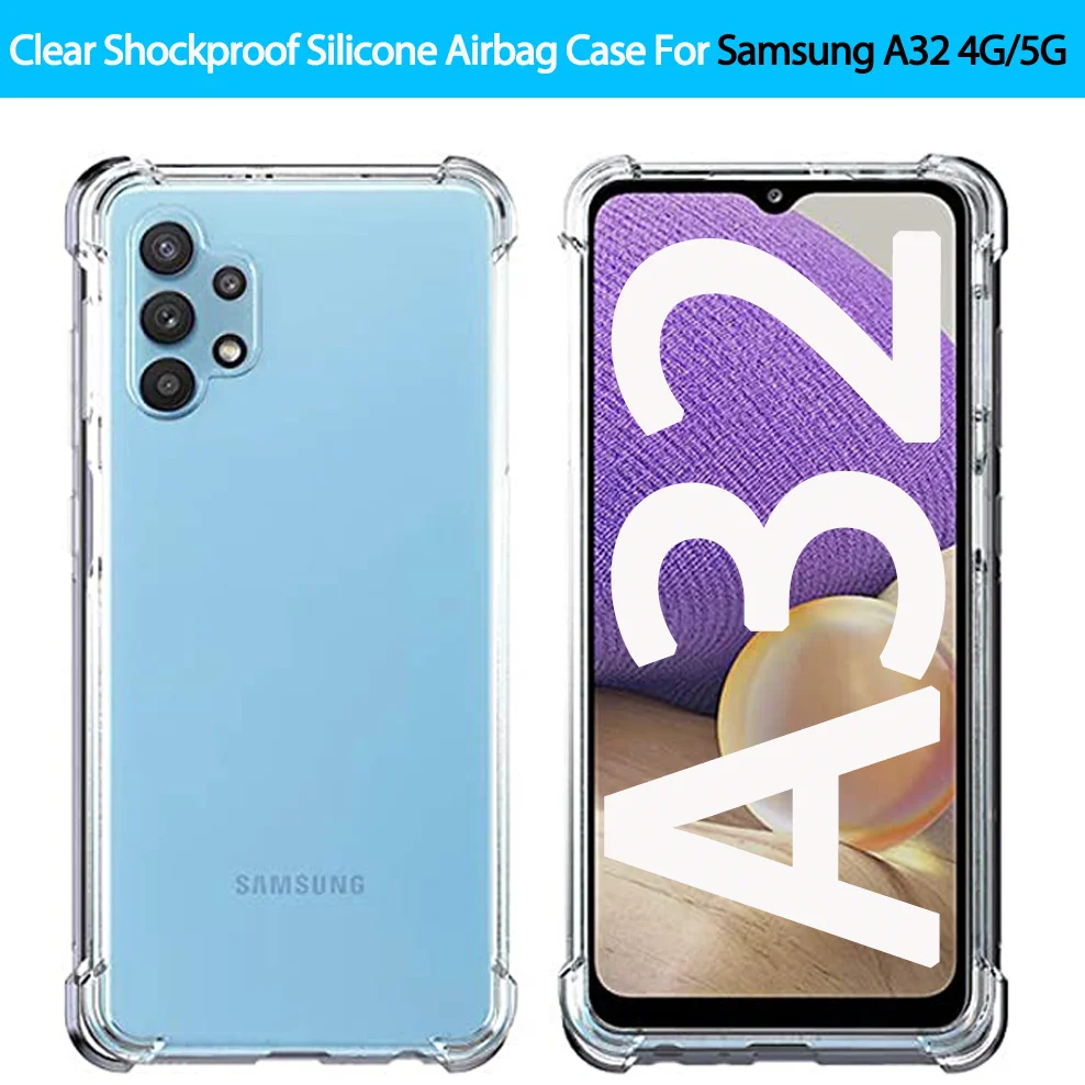 

airbag case for samsung a32 5g soft clear shockproof silicone phone cases samsung a 32 cover samsung galaxy a32 case samsung a32