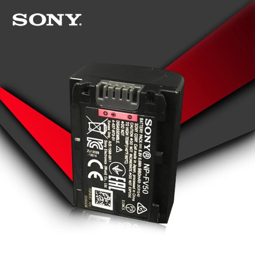 Оригинальная Аккумуляторная батарея Sony NP FV50 HDR XR550E XR350E CX550E CX350E CX150E DCR SR68E SX83E SX63E SX43E