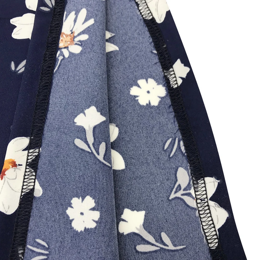 

Women Sexy Dress Spaghetti Straps V-neck Floral Print Boho Sundress Sleeveless Beach Split Midi Vestidos Femme Summer