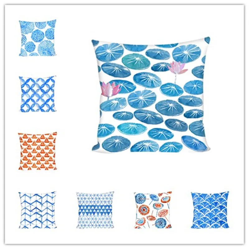 

Geometric Decorative Pillowcases Polyester Throw Pillow Case Striped Geometric Pillowcase Kussensloop for Bedroom 45*45cm