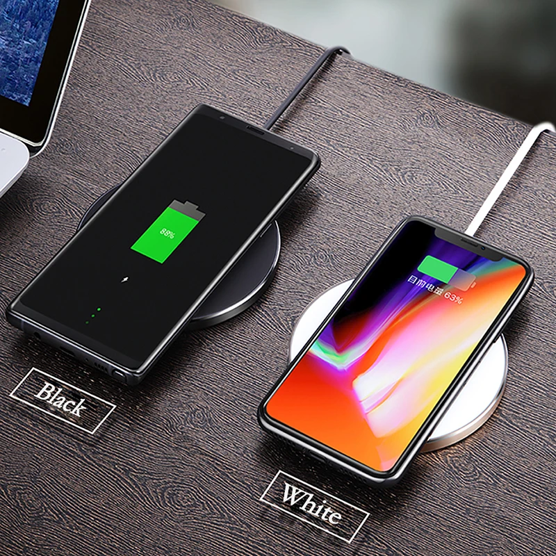 Antye QI Беспроводной Зарядное устройство зарядного устройства для iphone 8 8 Plus x Samsung note 8 Galaxy S8, s8 Plus, S7, S6, S6 Edge