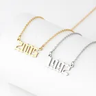 1980-2020 специальное ожерелье с номером даты и датой рождения, подарок друзьям, оптовая продажа, ожерелье с подвеской из нержавеющей стали