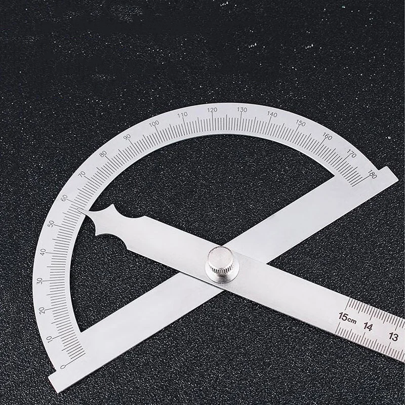 Полукруглый транспортир 180 градусов угловая линейка из нержавеющей стали