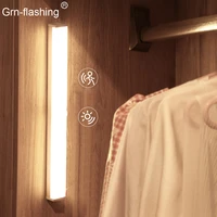 Pieces LED Under Cabinet Light For Kitchen Wardrobe Corridor AUTO Motion Sensor Night Light With Switch Reading Bedroom Lamp