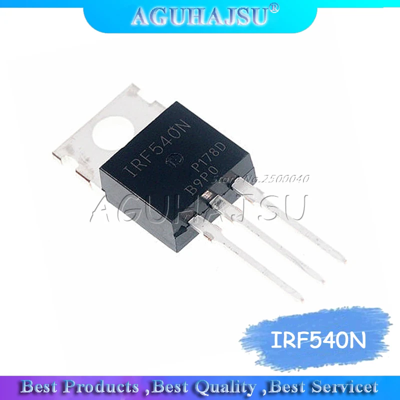 10 шт. IRF540N TO-220 IRF540NPBF TO220 IRF540 IR540 Новый и оригинальный IC | Электронные компоненты