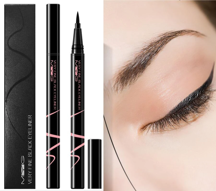 

New 2021 1pc Eyes Makeup Liquid Eyeliner Waterproof 24 Hours Long-lasting Black Eyeliner Pen Make up Eye Liner Pencil