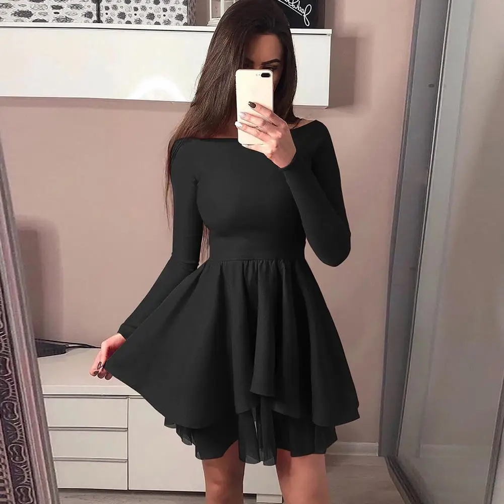 Elegant Sexy Dress for Women Vintage Lace Long Sleeve Bodycon Femme Casual Autumn Dresses Woman Party Night | Женская одежда