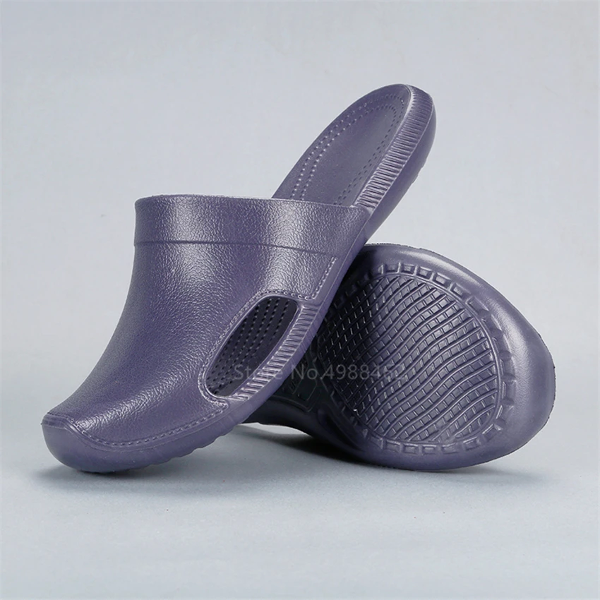 

Lab Shoes Solid Surgical Scrub Slippers Woman American Breathable Adjustable Men Non-slip Clogs Accessories