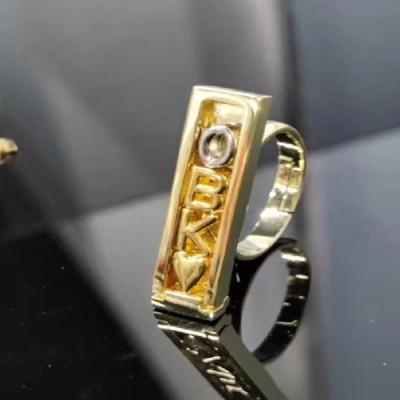 

2021 New Custom Name Women's Ring Trendy Sliding Rings For Women Customized Couple Rings Jewelry Free Shipping Jewelry