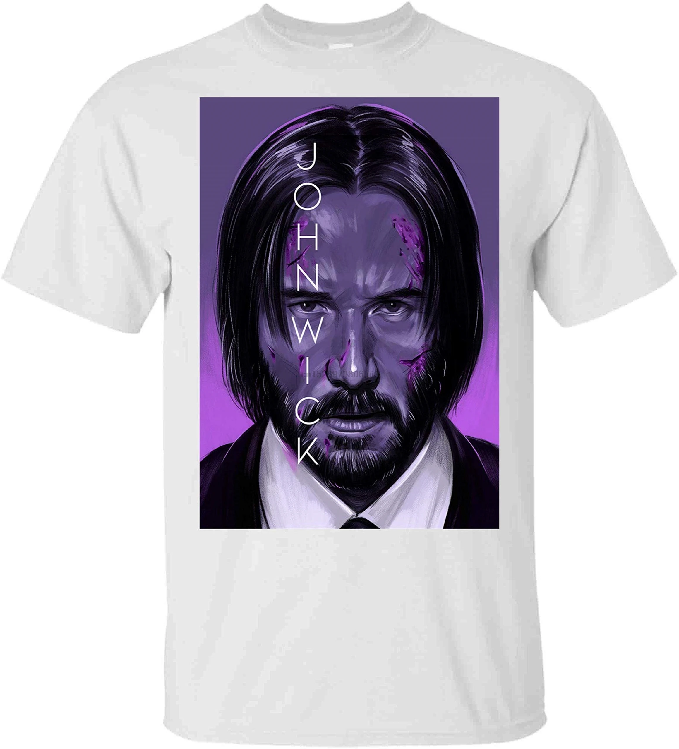 Keanu Ривз рубашка Джон Вик футболка Красивые футболки молодой одежды для мужчин