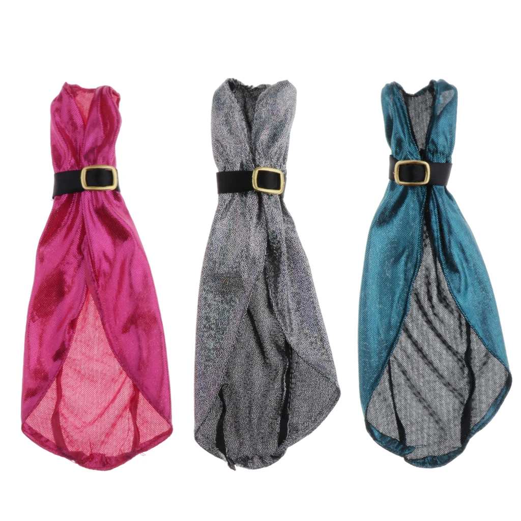 

Pack of 3 Cute BJD V-neck Evening Dress for 1/6 Blythe Ball Joint Dolls Dress Up