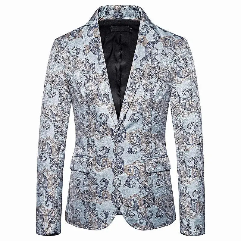 

Men's Blazers and Suit Jackets Men Clothes Slim fit Fashion Embossing Mens Blazer Jacket New Red Black