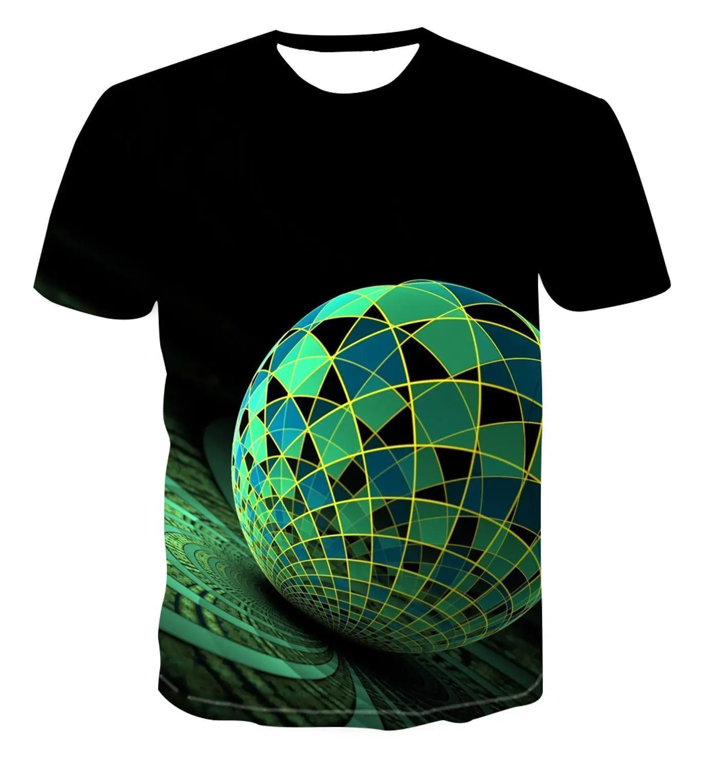 

Новинка 2020, Мужская футболка с 3d принтом, Мужская забавная футболка с коротким рукавом и круглым вырезом, топ с цветным 3D-принтом, летняя жен...