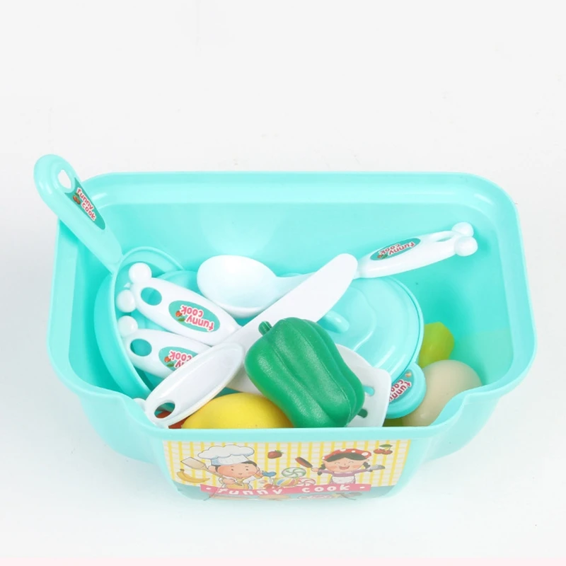 

Children Playing House Kitchen Cooking Table Set Mini Simulation Cookware Boys Girls Cook Game