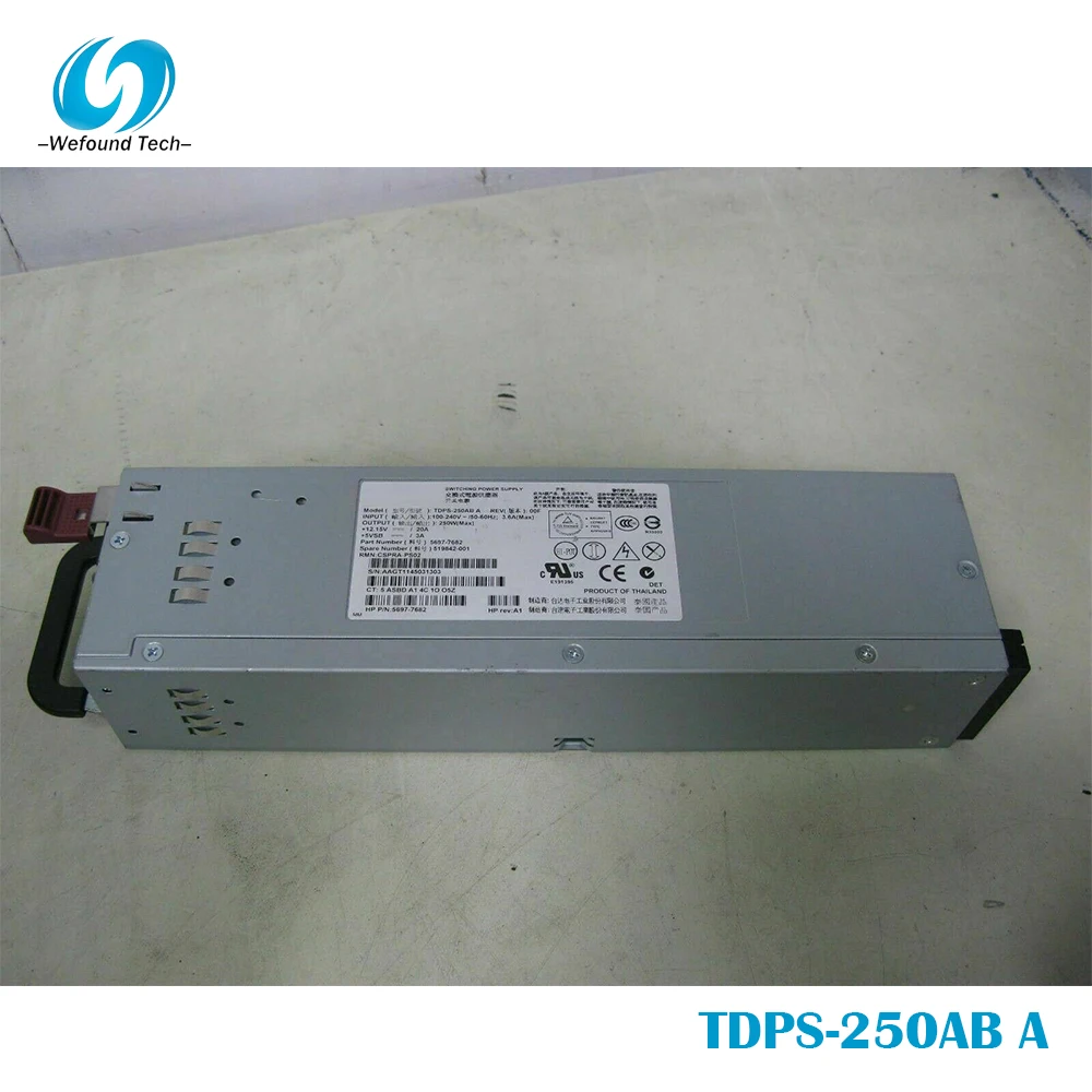 100% проверенный источник питания для P6500 EVA4400 TDPS-250AB A 519842-001 5697-7682 работает хорошо