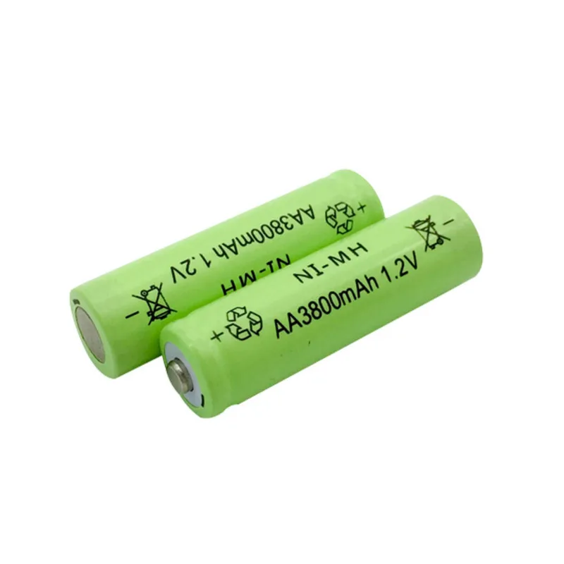 MJKAA Ni MH 1 2 V 3800mAh Зеленый AA перезаряжаемый никель металлический гидридный