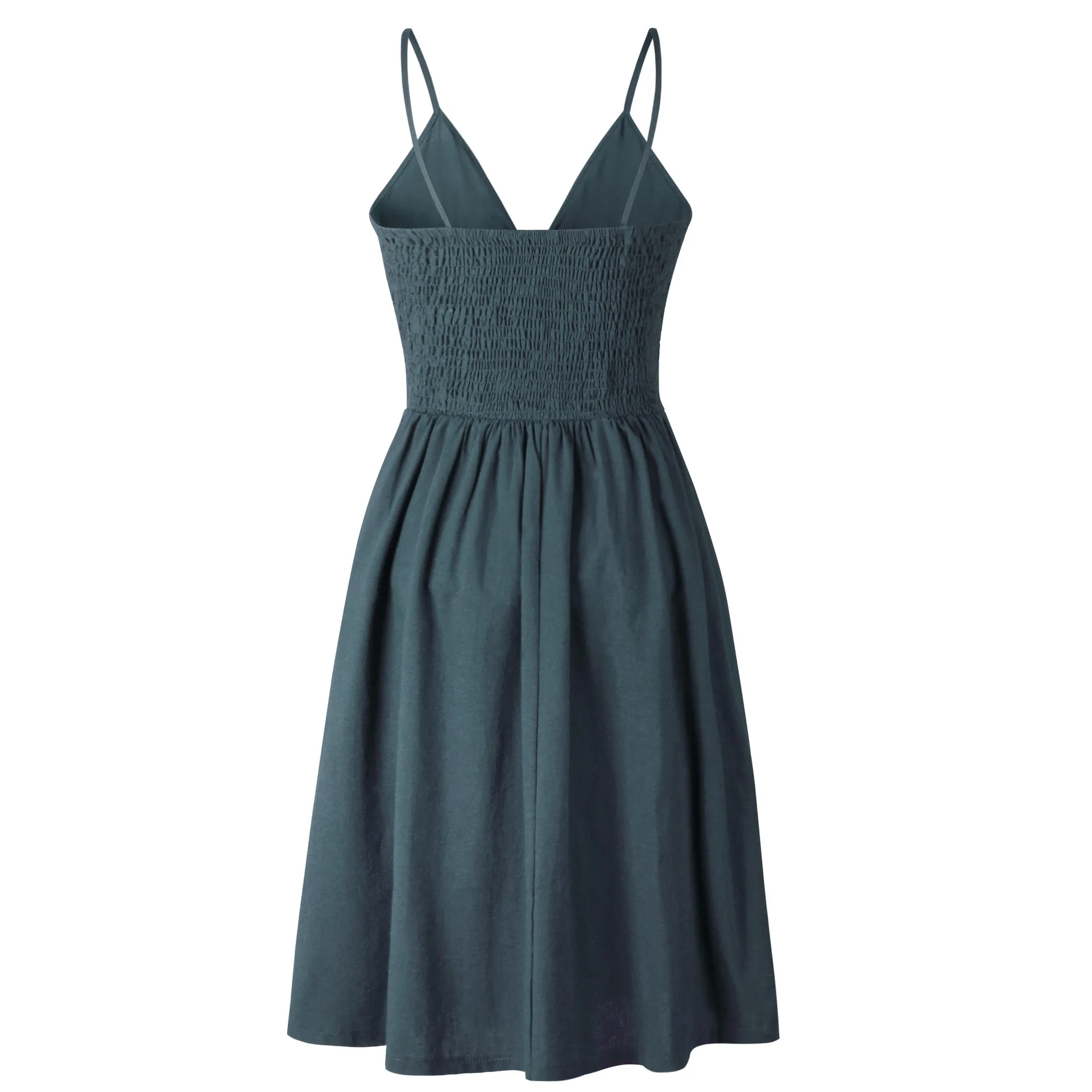 

2021 Summer Red Spaghetti Strap Buttons Casual Dress Bow Backless Midi Vestidos Sexy Women Dress Sundress Female Vintage Dresses