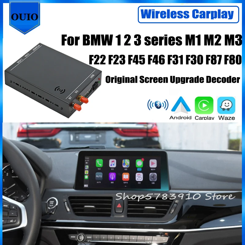 Беспроводной Carplay для BMW 1 2 3 серии M1 M2 M3 F22 F23 F45 F46 F31 F30 F87 F80 Android Carlief задняя камера