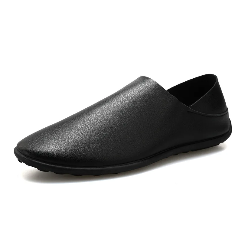 

2021 Summer New Men's Shoes Slip-on Facilitate Round Toe Solid Casual Loafers Fashionable Designer Design for Wedding Size 39-44