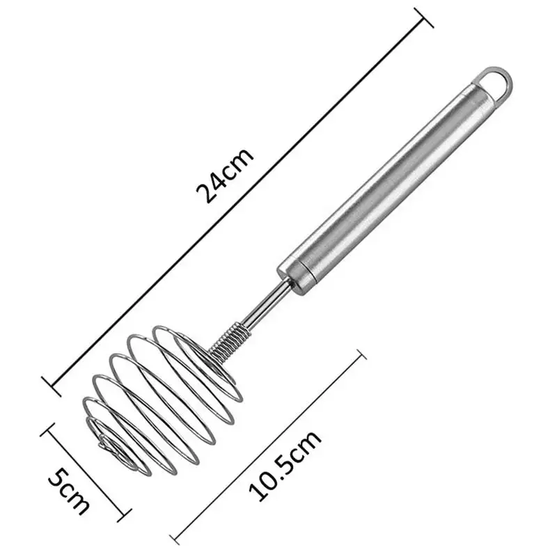 Multifunctional Rotary Manual Egg Beater Mixer Mini Metal Stainless Steel Kitchen Whisk Bake Tool Agitator Eco-Friendly | Дом и сад