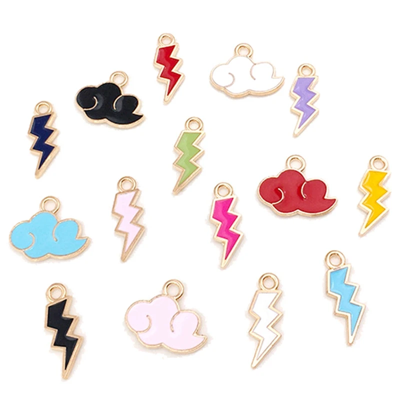 

Assorted 90 Lightning-Clouds, Pendant Accessories, Earrings, Necklaces, Pendants, Handmade Diy Jewelry Accessories Kits