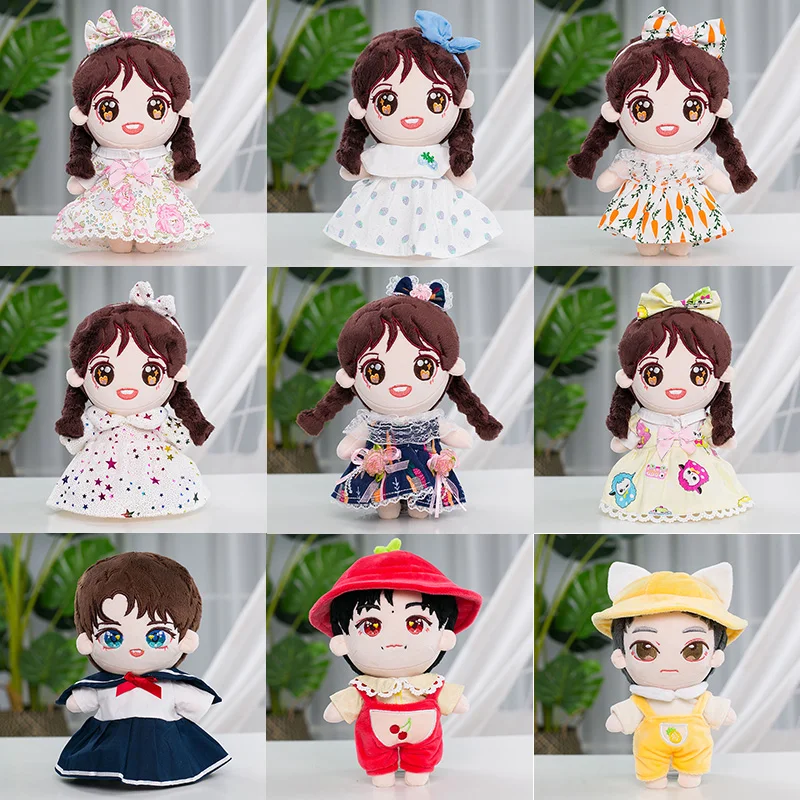 

Doll Clothes for 20cm Idol Dolls Baby Doll Lovely Outfit Skirt Stuffed Toy for Korea Star Kpop EXO Dolls Accessories