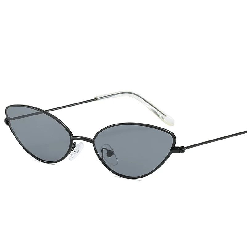 

Brand Designer Small Cat Eye Sunglasses Women Men Clear Color Lenses Unisex Ellipse Sun Glasses for Lady Female UV400