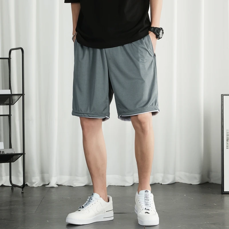 

Shorts Men's Summer Ice Silk Ultra-thin Shorts Men's Loose Sports Quick-drying Casual Pants Solid Color Pants