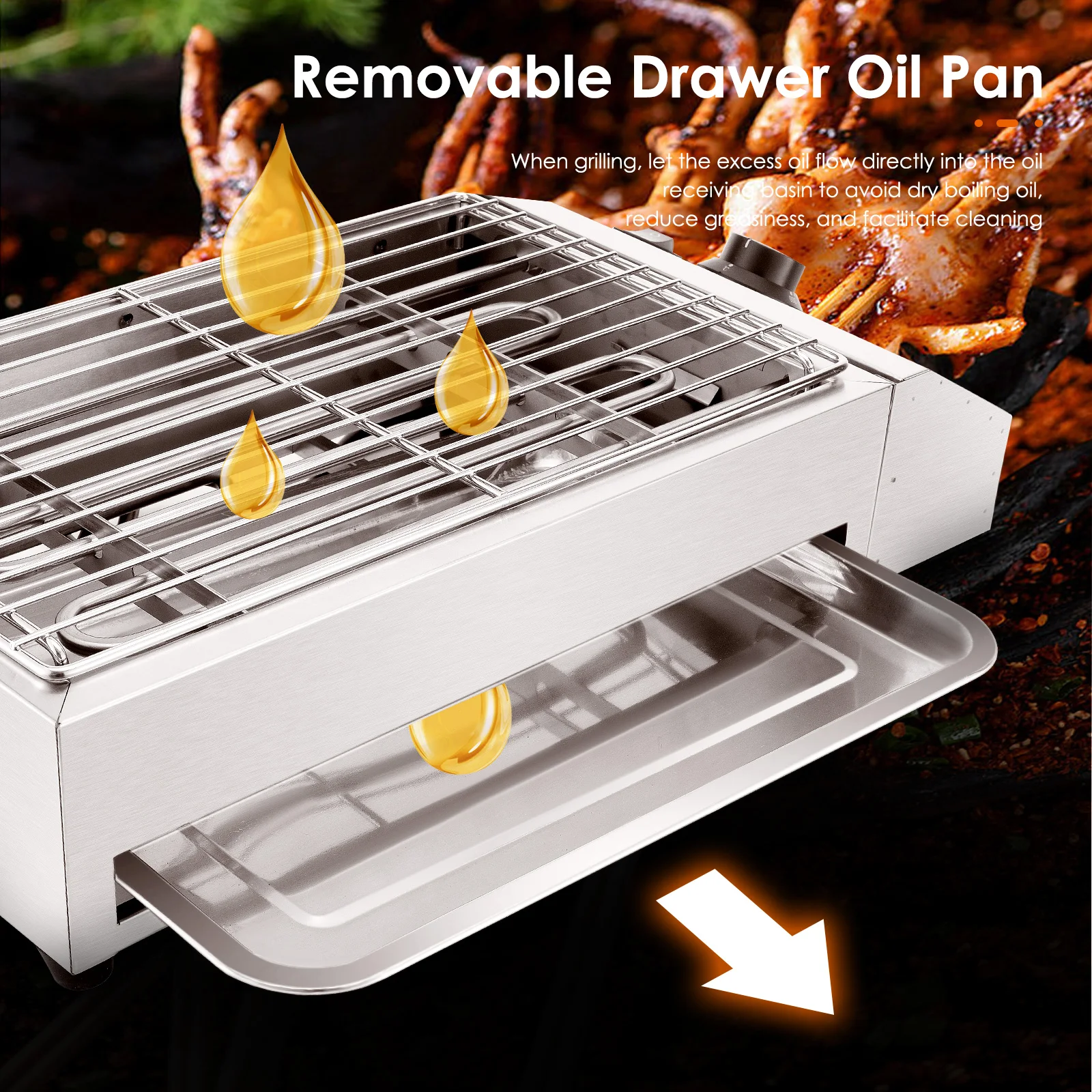 Скидка Портативный Электрический гриль из нержавеющей стали бездымный гриль для барбекю для дома и улицы Регулируемая температура столешница бар...