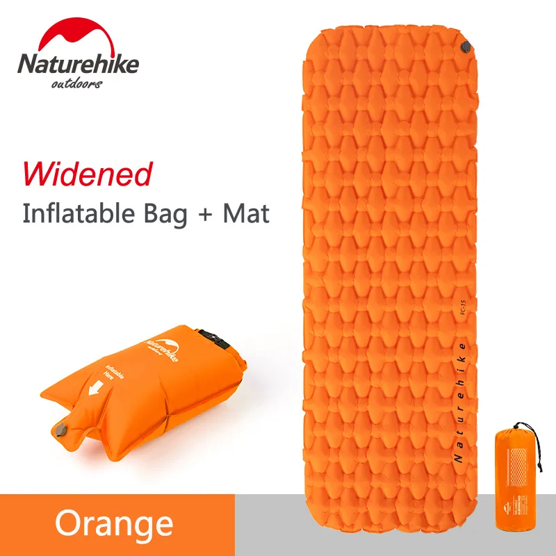 Plus Orange Mat Bag Naturehike надувной матрас складной походный коврик надувная кровать Одиночная надувная подушка сверхлегкий спальный коврик воздушный коврик NH19Z032-P - Цвет: Plus Orange Mat Bag