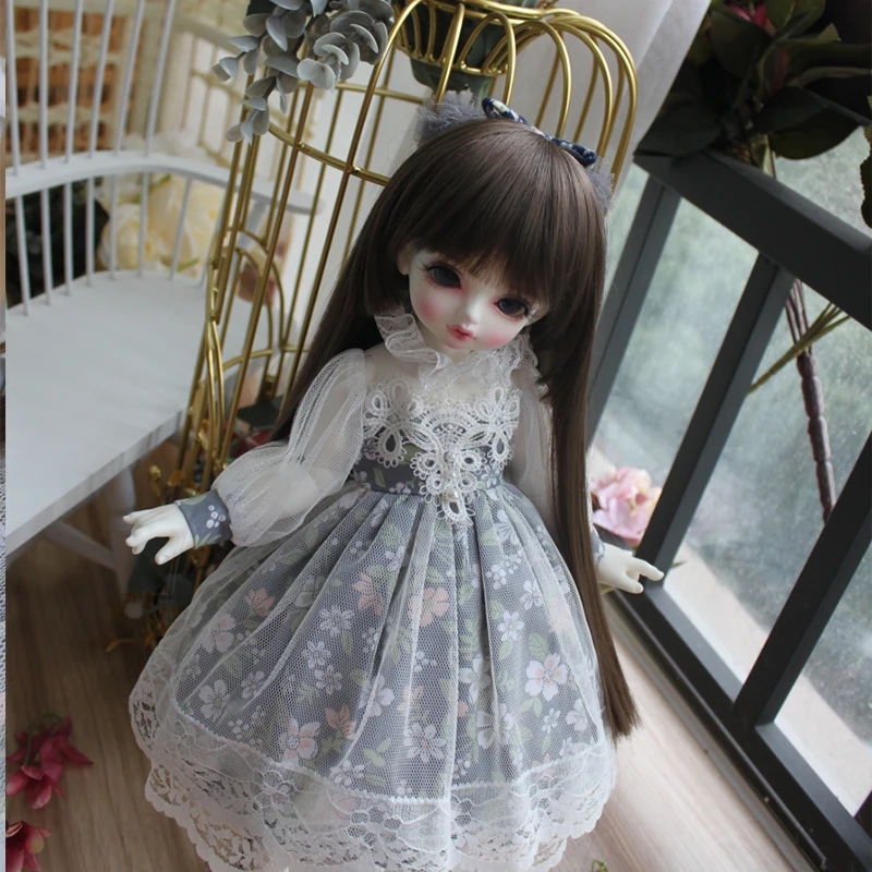 1/6 1/4 1/3 BJD платье благородное кружевное платье костюм для 1/6 YOSD 1/4 BJD MSD 1/3 BJD Blyth кукла аксессуары платье+ повязка для волос