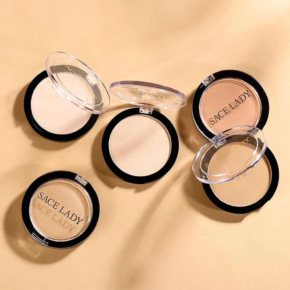 SACE LADY Compact Powder Oil Control Matte Makeup Setting Pressed Pores Invisible Mate Make Up Natural Finish Cosmetics |