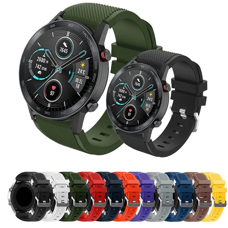 Wrist Strap for Honor magic Watch 2 GT GT2 46mm Silicone Bands Replacement Bracelet Band Smart Accessories | Электроника