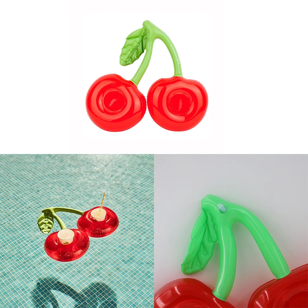 Надувной подстаканник для бассейна вечерние поплавок напитков Вишневый бассейн