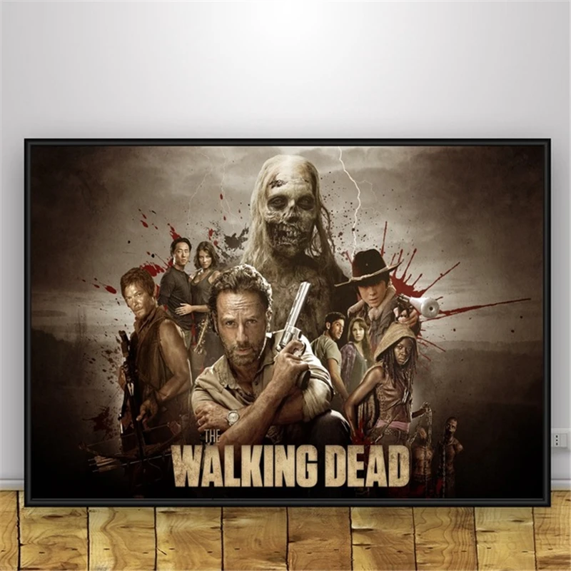 С изображениями из сериала Ходячие мертвецы комикс Wall Art Краски Настенный декор
