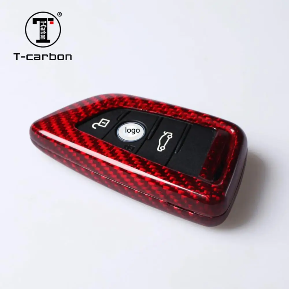 T-carbon Glass Carbon Fiber Car Auto Key Case Shell For BMW X5 X6 | Автомобили и мотоциклы