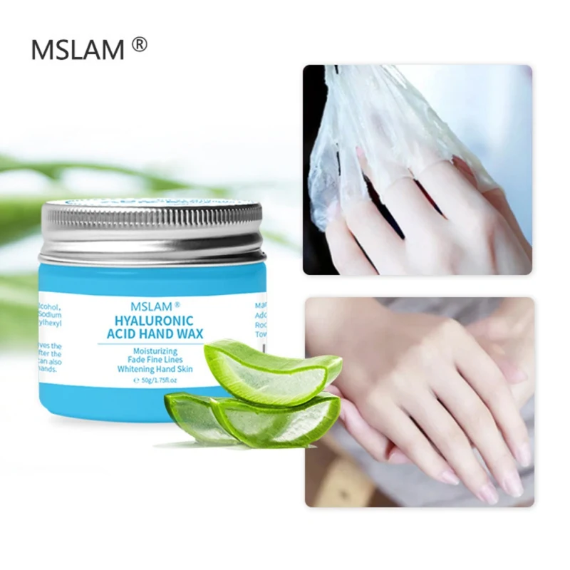 

50g Anti-Aging Moisturizing Hand Cream Hyaluronic Acid Exfoliating Hand Wax Hand Film Repair Calluses Film Hand Skin Cream