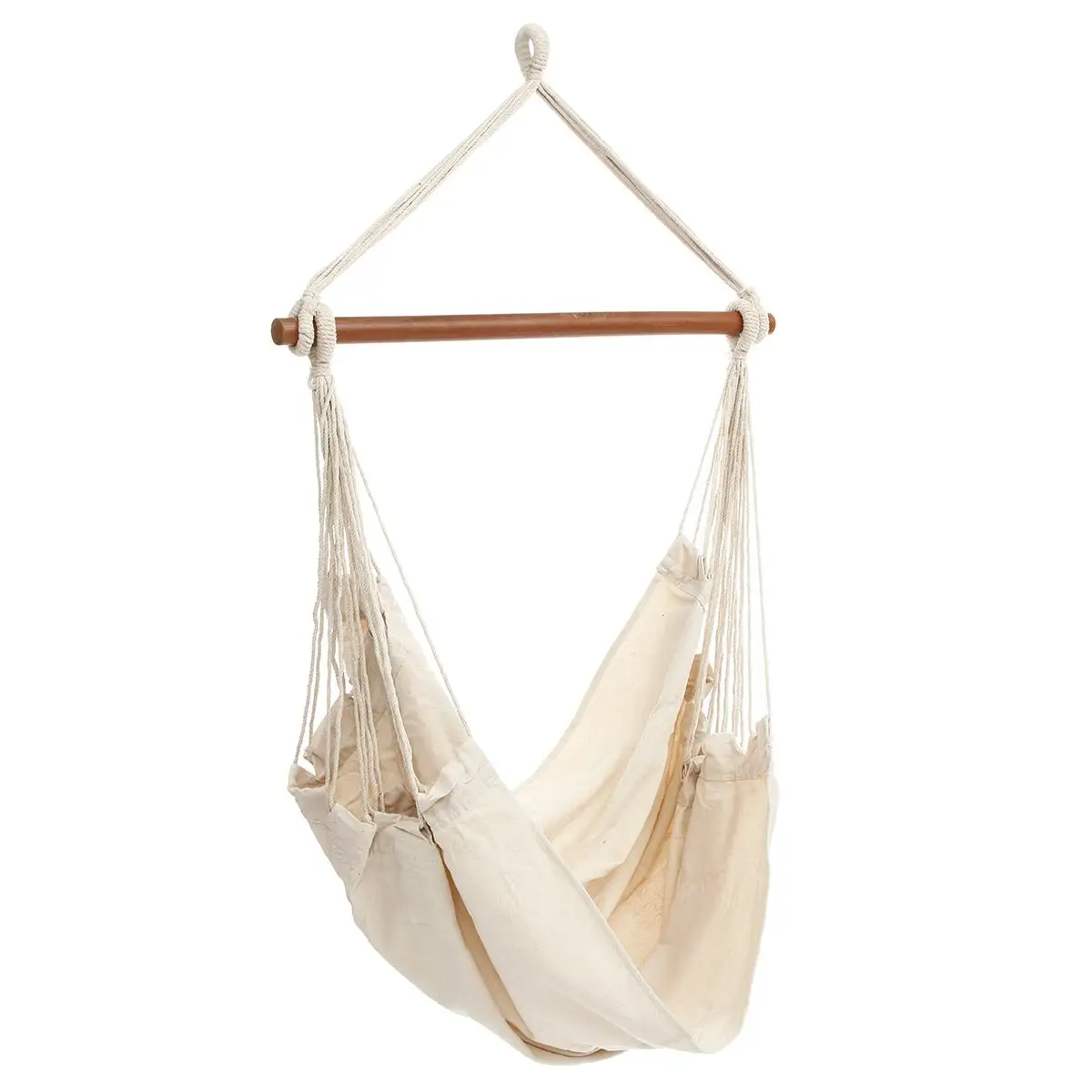 

Portable Thicken Hammock Chair Adults Kid Hanging Swing Chair Outdoor Portable Relaxation Canvas Swing Travel Camping Lazy Chair